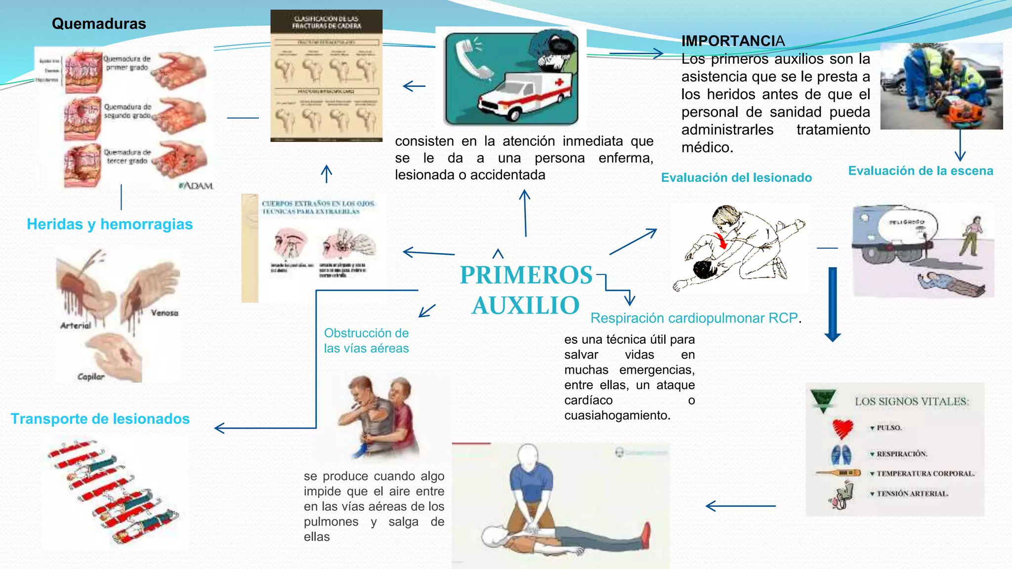 Mapa mental primeros auxilio | PPTX
