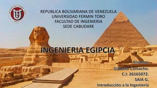 REPUBLICA BOLIVARIANA DE VENEZUELA
UNIVERSIDAD FERMIN TORO
FACULTAD DE INGENIERIA
SEDE CABUDARE
 