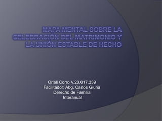 Orlali Corro V.20.017.339
Facilitador: Abg. Carlos Giuria
Derecho de Familia
Interanual
 
