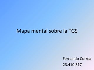 Mapa mental sobre la TGS

Fernando Correa
23.410.317

 