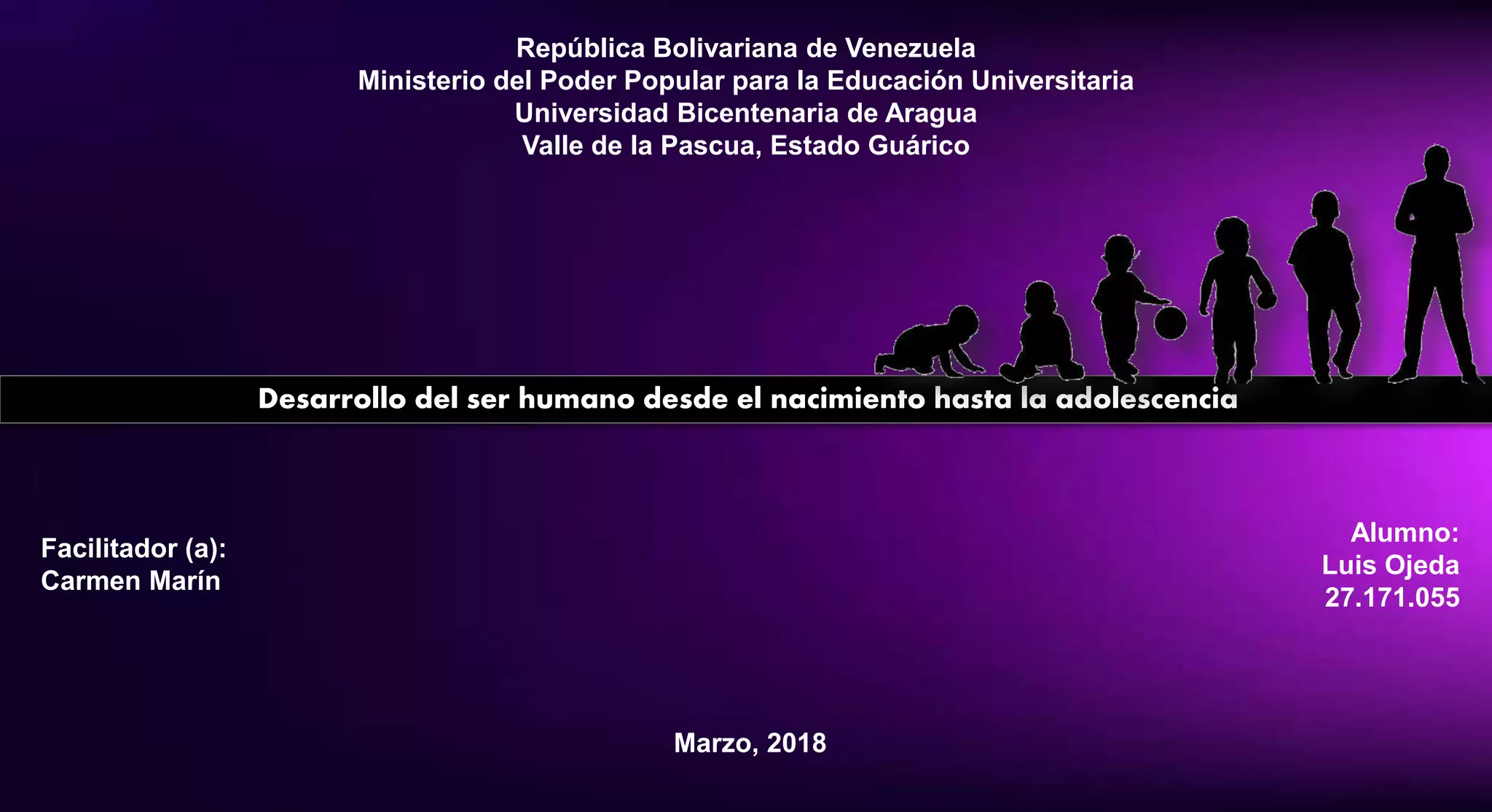 El desarrollo del ser humano desde el nacimiento hasta la adolescencia ...