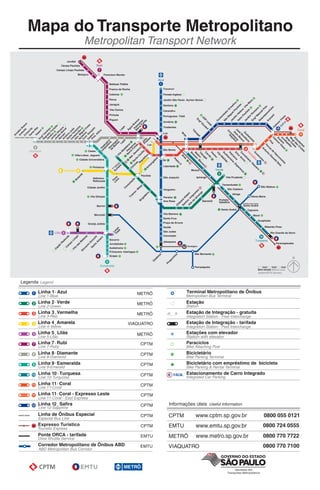 Mapa metro sp