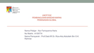 LMCP1532
PEMBANGUNAN BANDAR MAPAN
PEMANASAN GLOBAL
Nama Pelajar : Nur Farrayanna Haris
No Matrik : A159774
Nama Pensyarah : Prof.Dato’IR Dr. Riza Atiq Abdullah Bin O.K
Rahmat
 