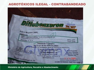 AGROTÓXICOS ILEGAL - CONTRABANDEADO
 