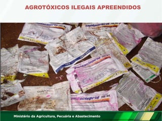 AGROTÓXICOS ILEGAIS APREENDIDOS
 