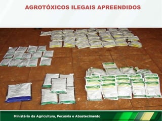 AGROTÓXICOS ILEGAIS APREENDIDOS
 