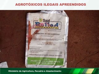 AGROTÓXICOS ILEGAIS APREENDIDOS
 
