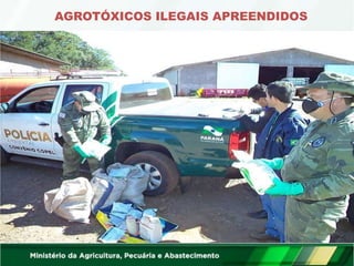 AGROTÓXICOS ILEGAIS APREENDIDOS
 