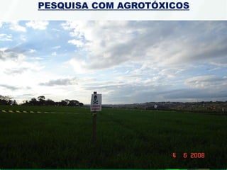 PESQUISA COM AGROTÓXICOS
 