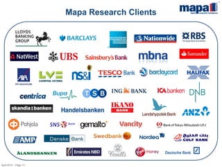 Mapa Research Clients 
April 2014 – Page 13  