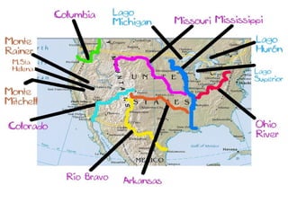 Mapa Rios Usa