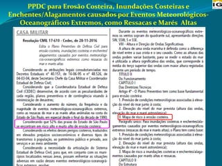 PPDC para Erosão Costeira, Inundações Costeiras e
Enchentes/Alagamentos causados por Eventos Meteorológicos-
Oceanográficos Extremos, como Ressacas e Marés Altas
 