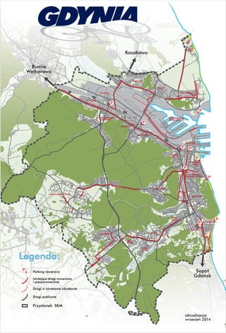 Rowerowa mapa Gdyni 