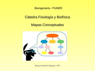 Bioing. Germán M. Hirigoyen - 2015
Bioingeniería - FIUNER
Cátedra Fisiología y Biofísica
Mapas Conceptuales
 