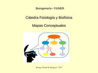 Bioing. Germán M. Hirigoyen - 2015
Bioingeniería - FIUNER
Cátedra Fisiología y Biofísica
Mapas Conceptuales
 