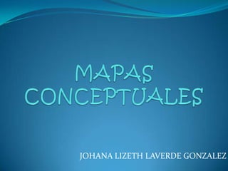 MAPAS CONCEPTUALES JOHANA LIZETH LAVERDE GONZALEZ 