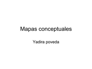 Mapas conceptuales Yadira poveda 