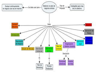 Mapas conceptuales   plan de negocios