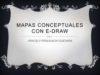 MAPAS CONCEPTUALES
CON E-DRAW
ARACELY PERUGACHI GUEVARA
 
