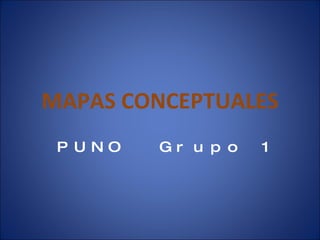 MAPAS CONCEPTUALES PUNO  Grupo 1 
