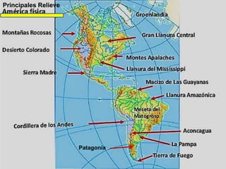 Patagonia
Principales Relieve
 