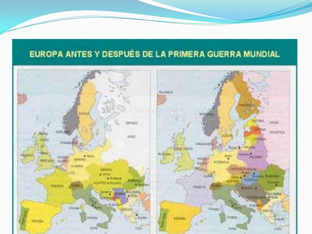Mapas de europa antes y después de la primera guerra mundial Mapas de europa antes y después de la primera guerra mundial