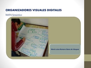 ORGANIZADORES VISUALES DIGITALES
MAPA Semántico
María Luisa Romero Sáenz de Vásquez
 