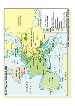 Europa en 1812. El sistema napoleónico