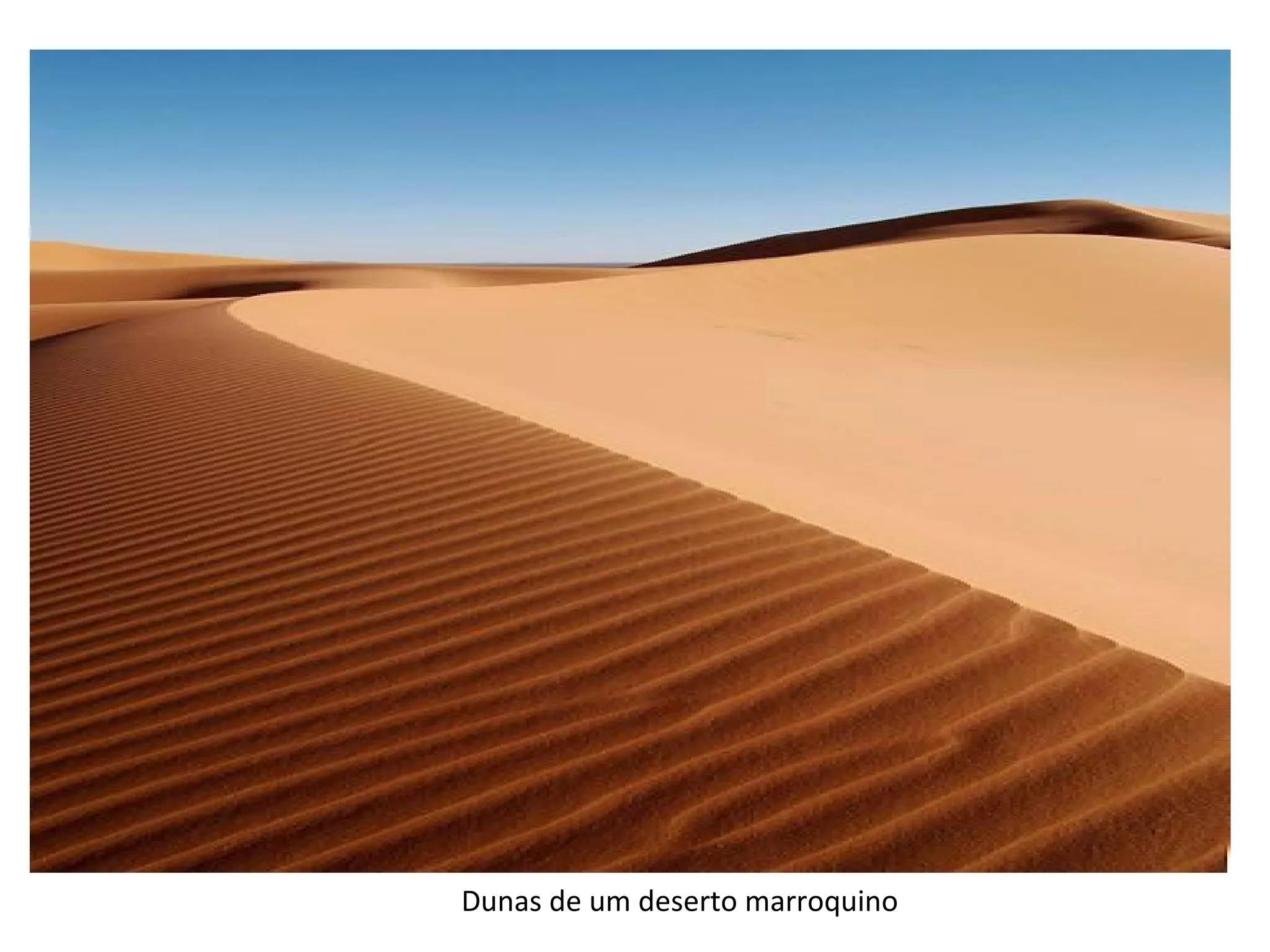 Dunas de um deserto marroquino 