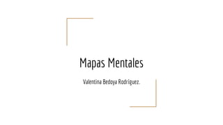 Mapas Mentales
Valentina Bedoya Rodríguez.
 