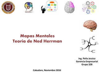 Mapas Mentales
Teoría de Ned Herrman
Ing. Peña Jessica
Gerencia Empresarial
Grupo 32B
Cabudare, Noviembre 2016
 