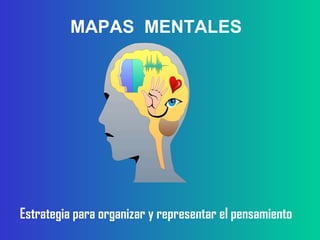 MAPAS  MENTALES Estrategia para organizar y representar el pensamiento 