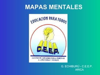 MAPAS MENTALES G. ECHIBURÚ - C.E.E.P.  ARICA 