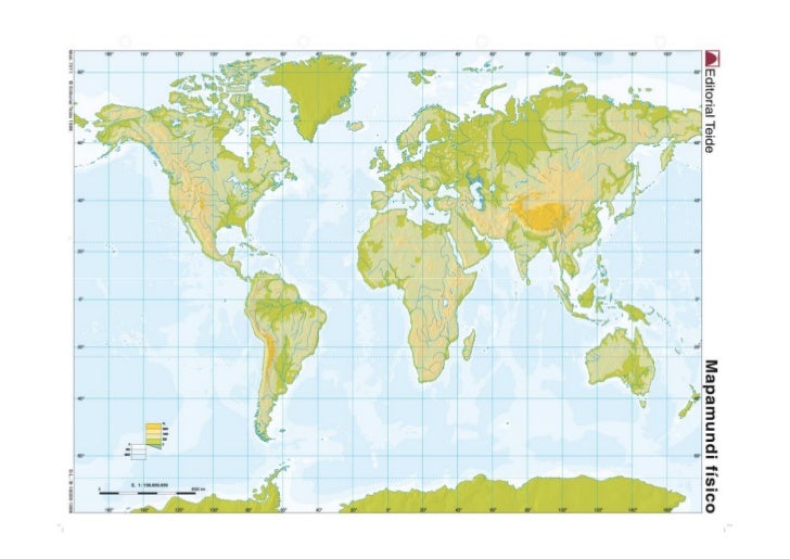 mapa físico mundial mudo MAPAS MUDOS FÍSICOS DEL MUNDO Y ESPAÑA.