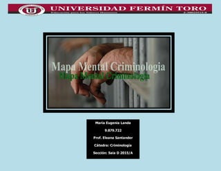 María Eugenia Landa
9.879.722
Prof. Eleana Santander
Cátedra: Criminología
Sección: Saia D 2015/A
 