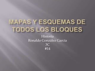 Historia
Ronaldo González García
3C
#14
 