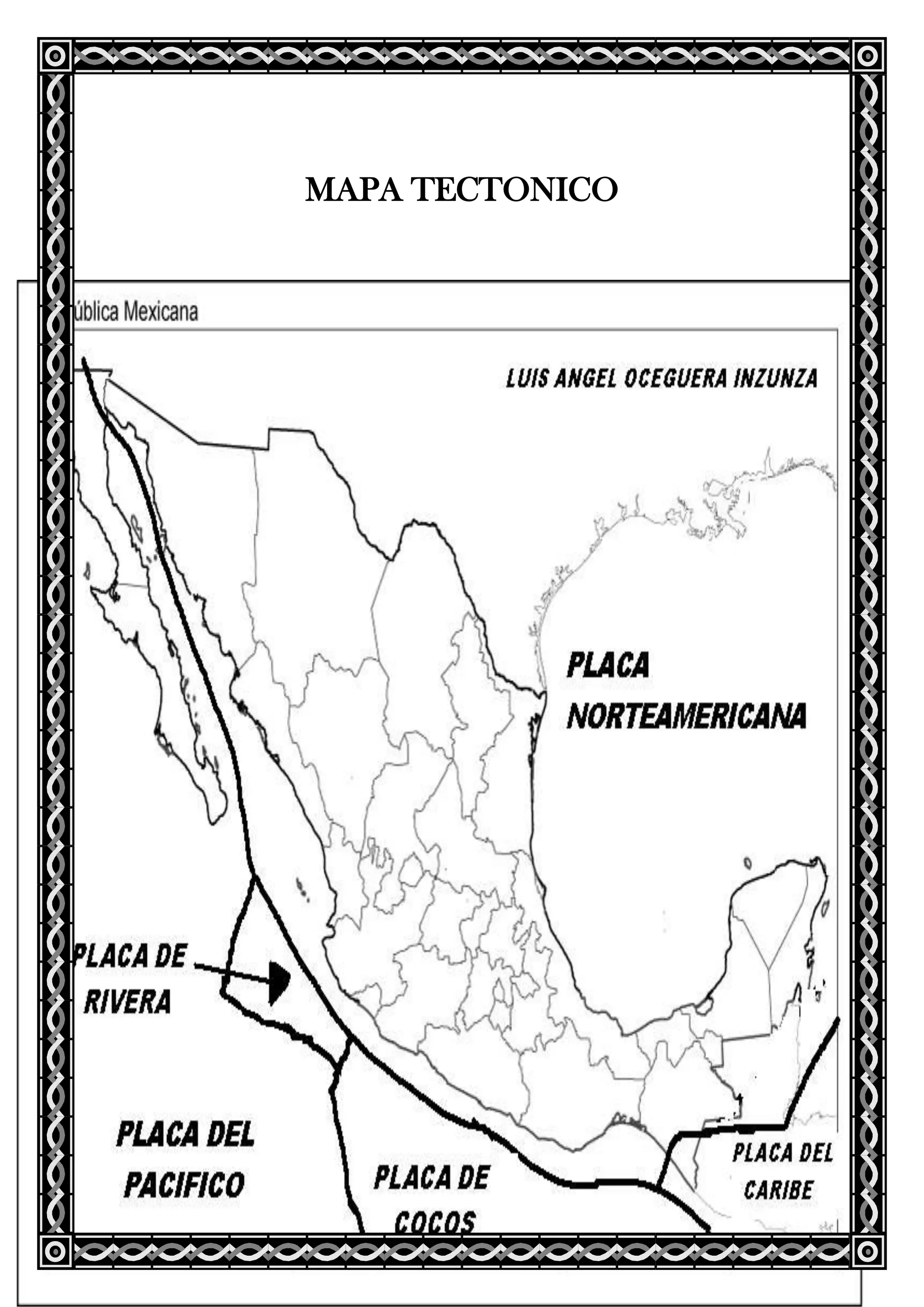 Mapa tectonico | DOCX