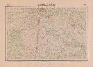 Mapa Topográfico de Manzanares. (año 1887). MTN 0786
