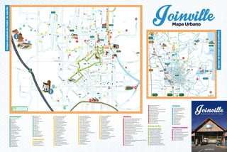 Mapa Turístico urbano de Joinville
