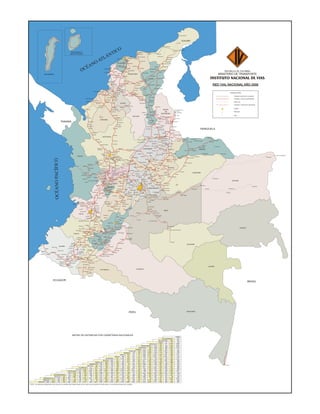 Mapa vial de colombia