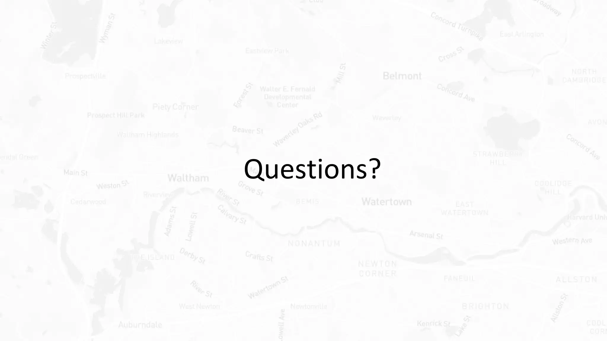 Questions?
 