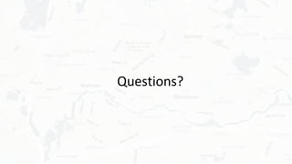 Questions?
 