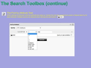 TheSearch Toolbox (continue)The view Report:This button leads users to see a more detail report  of selected records ( Please see below)