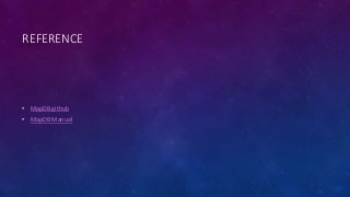 REFERENCE
• MapDB github
• MapDB Manual
 