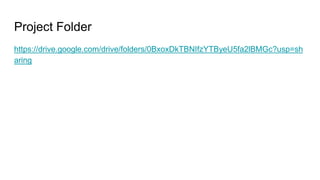 Project Folder
https://drive.google.com/drive/folders/0BxoxDkTBNIfzYTByeU5fa2lBMGc?usp=sh
aring
 