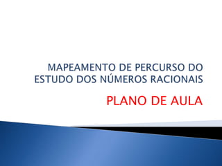 PLANO DE AULA
 