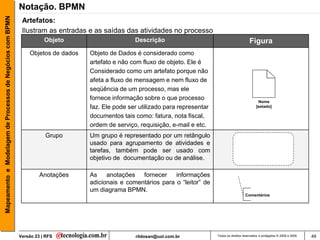 Mapeamento e Modelagem de Processos de Negócio com BPMN | PDF