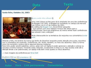 Data Texto Autor Hora Link permanente Comentários 