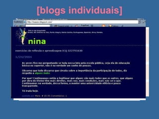 [blogs individuais] 