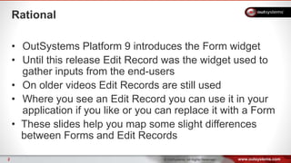 Map Edit Records to Forms | PPTX